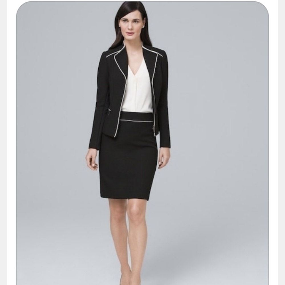 Two piece suit and blouse